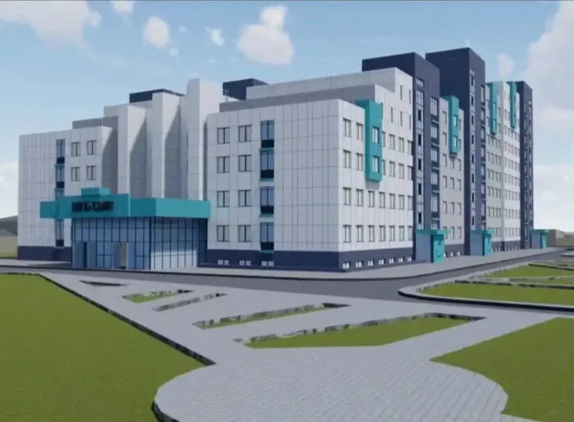 Новый корпус Могилевской горбольницы СМП. Скриншот видео с телеграм-канала Валерия Малашко.