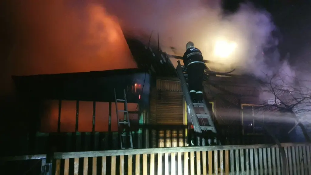 16.01.2024 г. Могилевский район, СТ «Химик». Пожар в жилом доме.