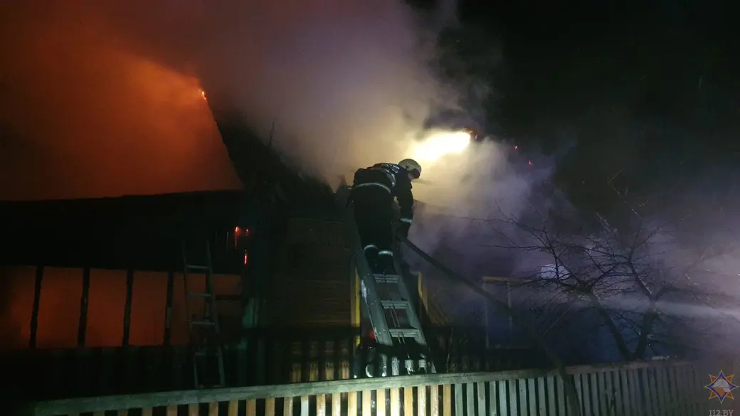 16.01.2024 г. Могилевский район, СТ «Химик». Пожар в жилом доме.