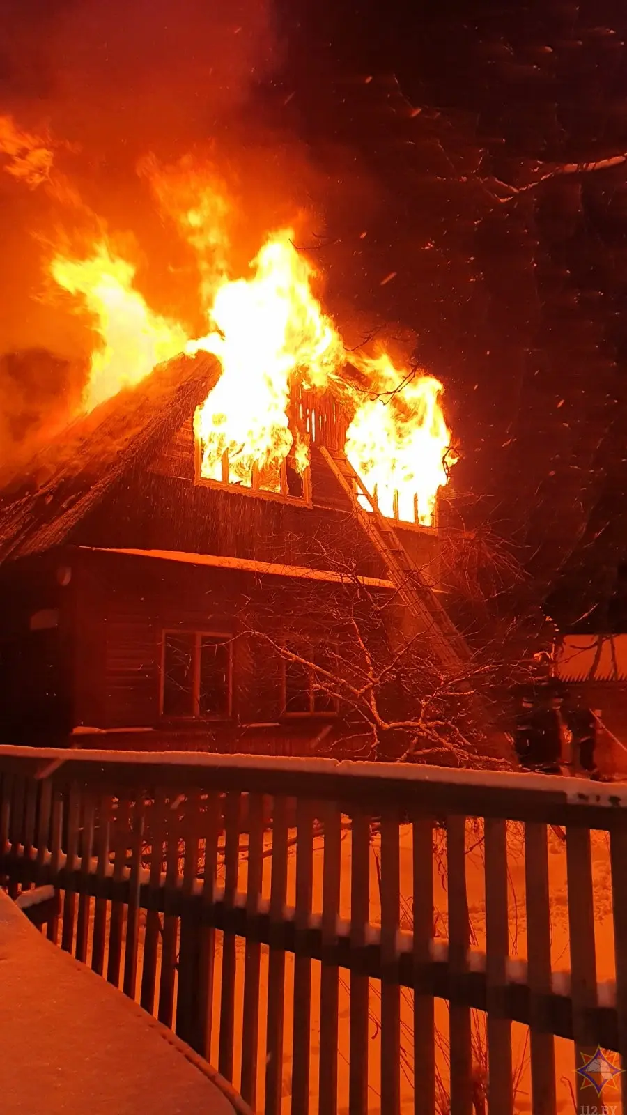 16.01.2024 г. Могилевский район, СТ «Химик». Пожар в жилом доме.