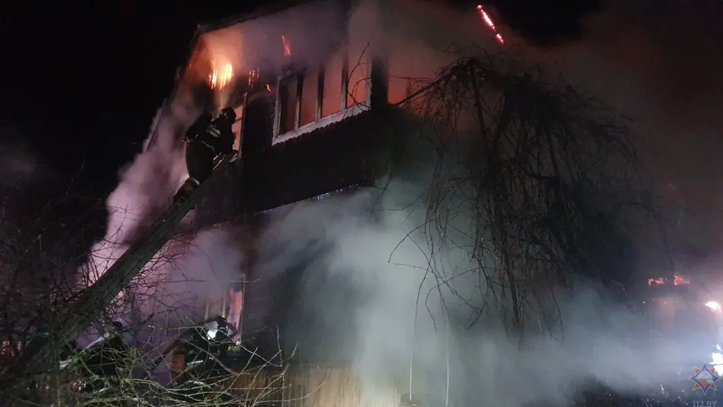 16.01.2024 г. Могилевский район, СТ «Химик». Пожар в жилом доме.