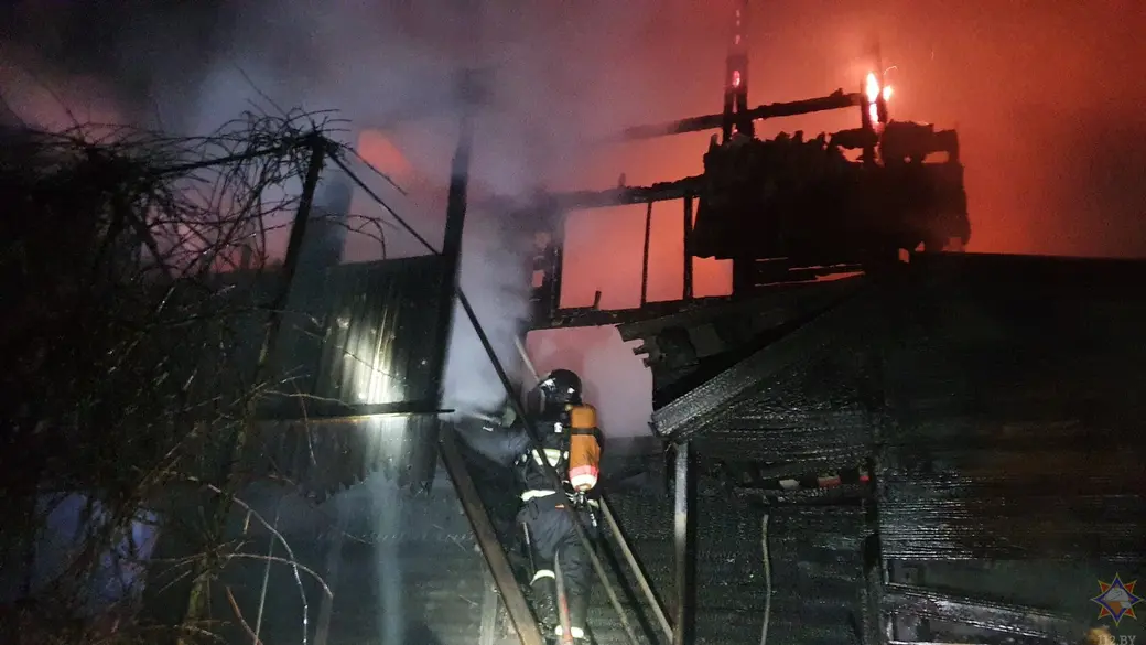 16.01.2024 г. Могилевский район, СТ «Химик». Пожар в жилом доме.
