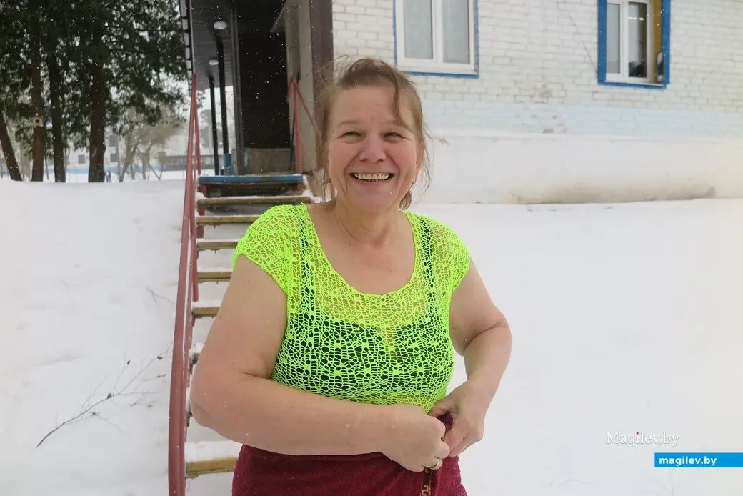 14 января 2024 г. Могилев, Печерский лесопарк. В йогу и к закаливанию наша героиня пришла более 10 лет назад.