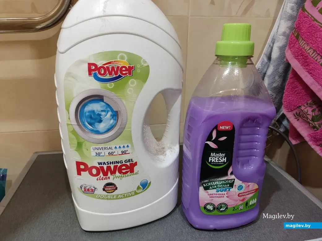 Гель для стирки, ополаскиватель, порошок - без них не обойтись