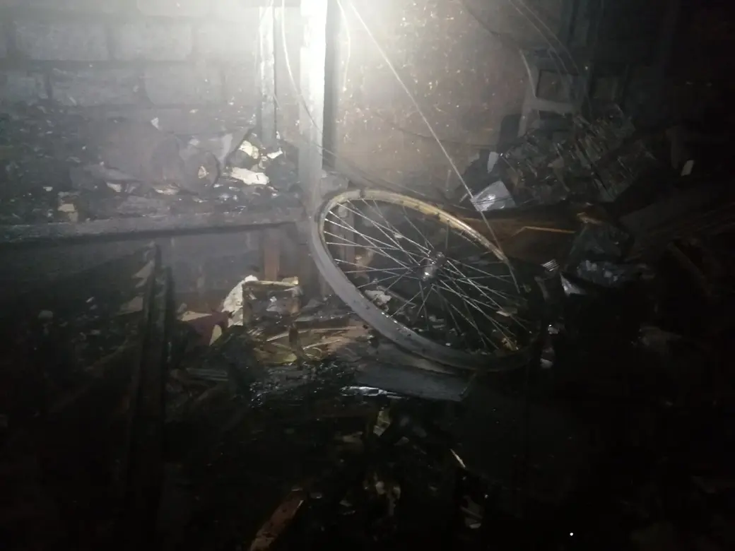 20.01.2024. Бобруйск. Пожар в доме по ул. Черняховского.