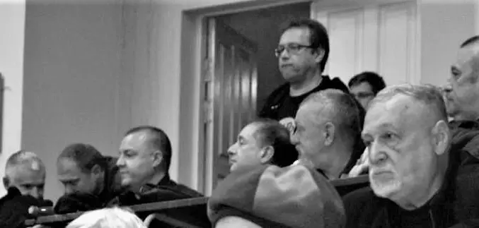 2017 год. Могилев, БРУ, Владимир Браиловский (справа) с могилевскими музыкантами на вечере «Не забывайте своих старых друзей!».