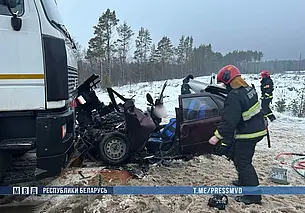 Два человека погибли в ДТП под Кричевом: столкнулись МАЗ и Lada