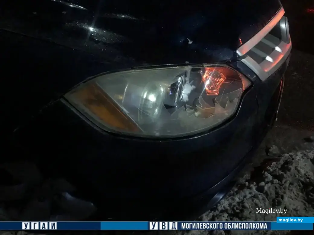 24 января 2024 г. Могилев, ул. Крупская. ДТП с участием школьника. Фото: пресс-служба УВД.