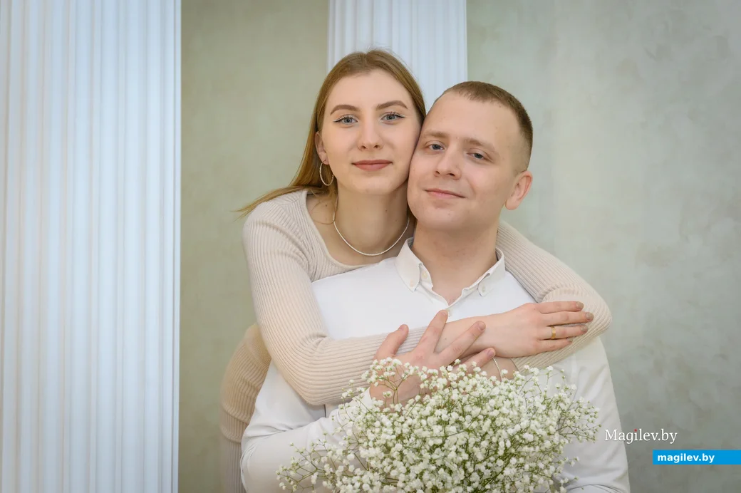25.01.2024. Отдел ЗАГС Бобруйского горисполкома. Свадебная пара. Анна и Даниил