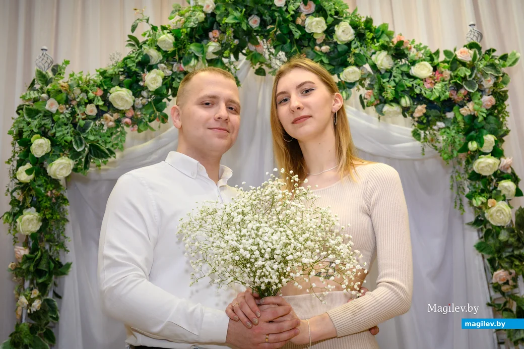 25.01.2024. Отдел ЗАГС Бобруйского горисполкома. Свадебная пара. Анна и Даниил