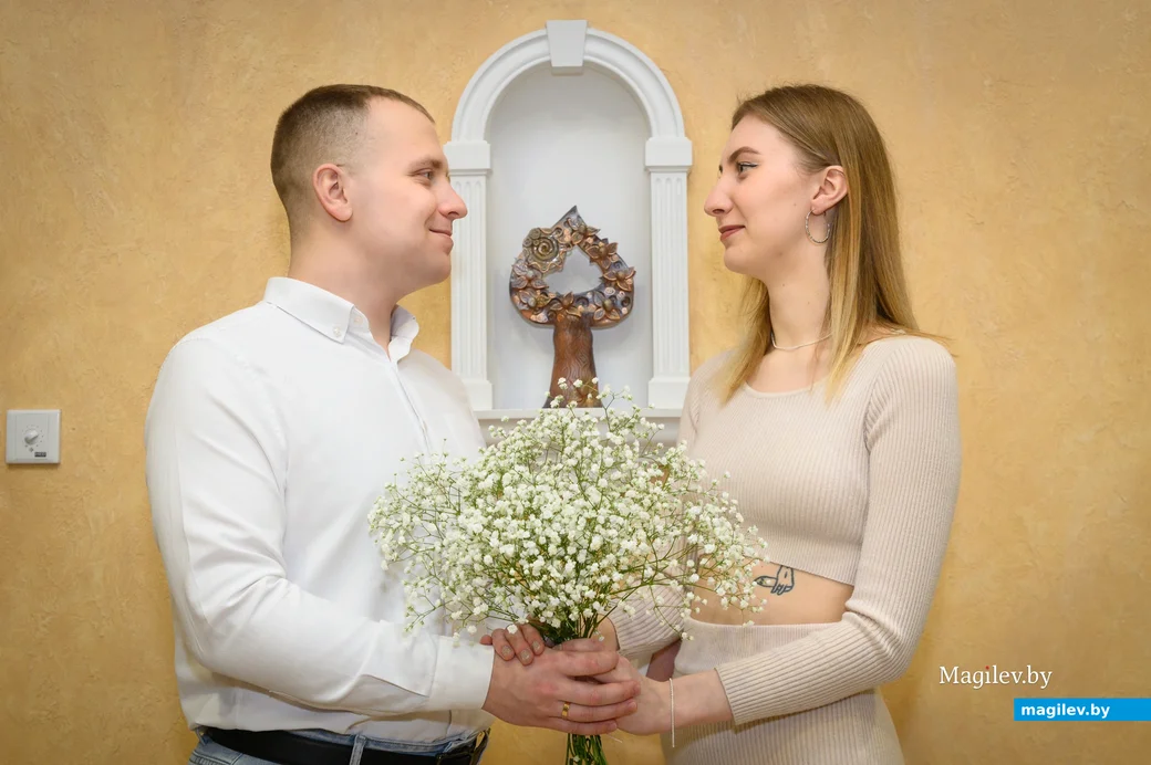 25.01.2024. Отдел ЗАГС Бобруйского горисполкома. Свадебная пара. Анна и Даниил