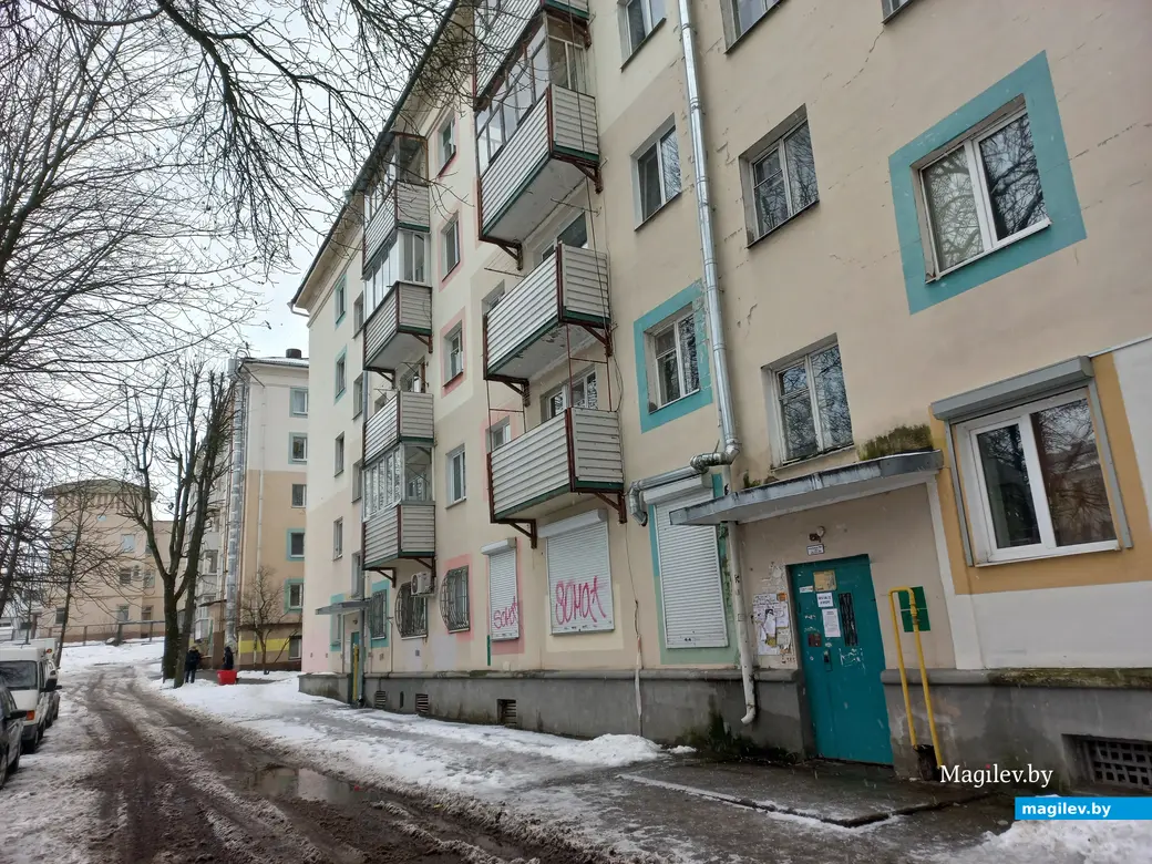 Январь 2024 года, Могилев, двор по улице Крыленко.