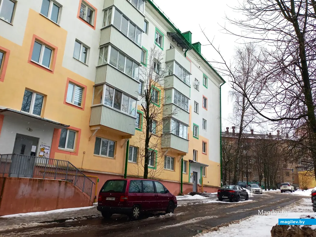 Январь 2024 года, Могилев, двор по улице Крыленко.