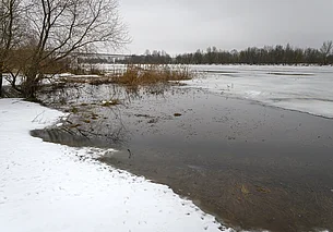 Белгидромет: на большинстве рек Беларуси вода находится на пойме