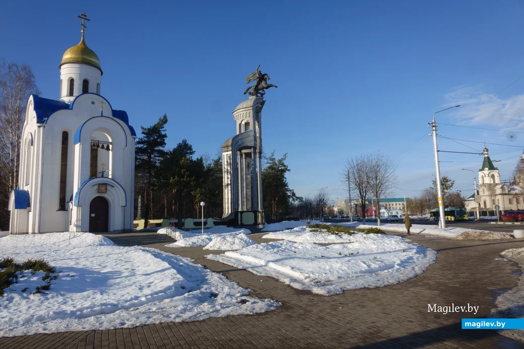 30.01.2024. Георгий Победоносец, Минская улица, Первомайский район, Бобруйск, Могилёвская область,