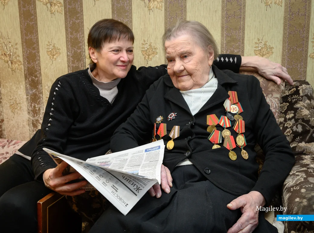 01.02.2024, Бобруйск. Евгения Филипповна Матуль с дочерью Аллой Михайловной Комар.