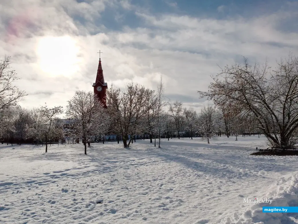 5 февраля 2024 г. Могилев, ул. Островского. Зимняя сказка в городе! Фото Василия Половикова.