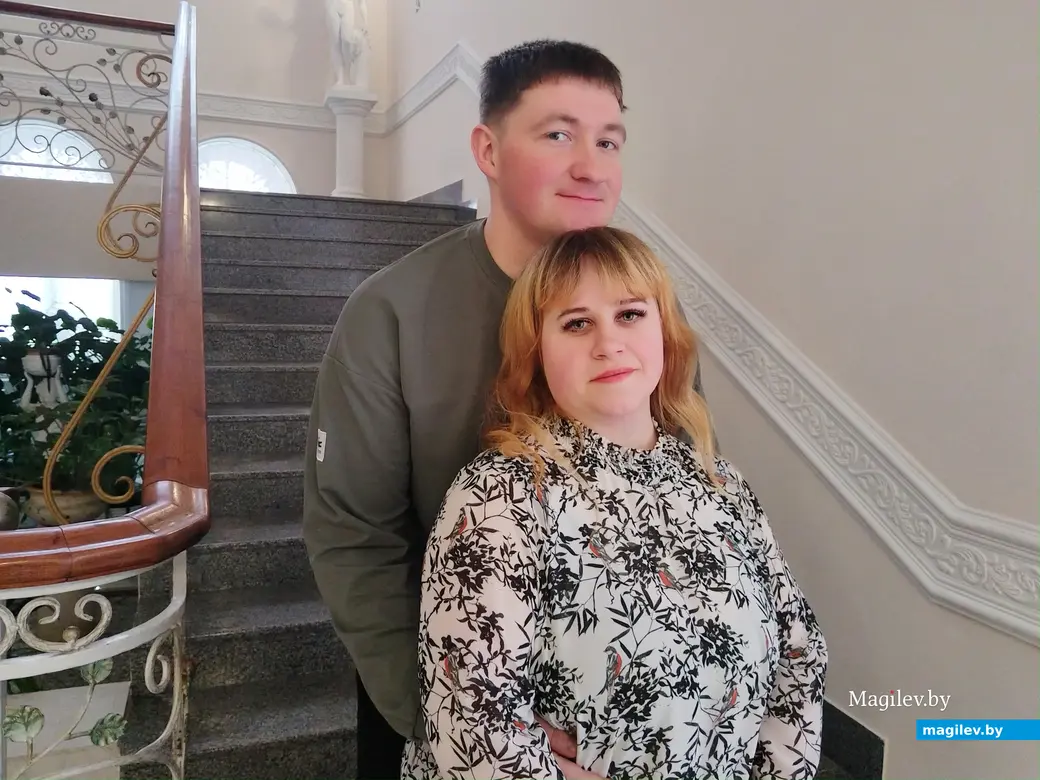 Могилев, ЗАГС. 09.02.2024 г. Вероника и Николай Винниковы. «Когда я ее увидел, у меня внутри что-то щелкнуло».