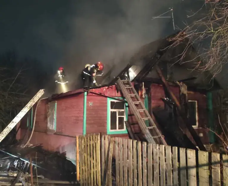 16.02.2024 г. Могилев. Пожар на улице Поплавской. Фото: УМЧС по Могилевской области