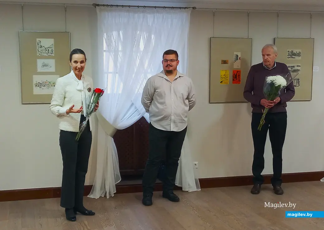16.02.2024 г., Могилев, музей Бялыницкого-Бирули. Открытие выставки Галины Левиной «Город написан шагами».