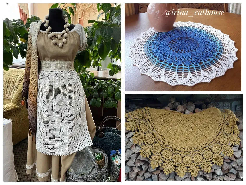 Вязаные работы Ирины Шевцовой. Фото из архива героини публикации.