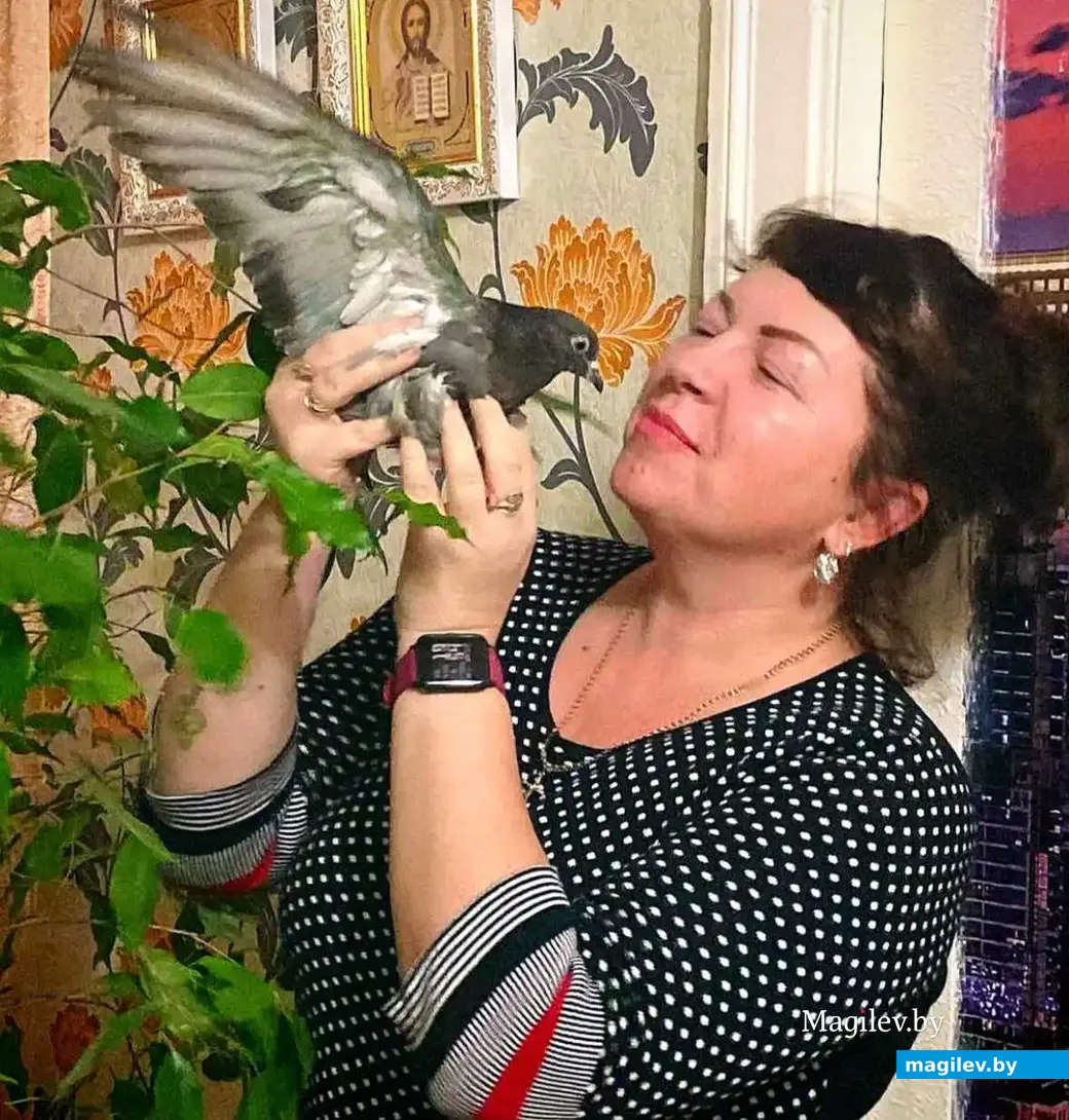 Январь 2024 г. Бобруйск. Ольга Сергеева со своим питомцем Навигатором.