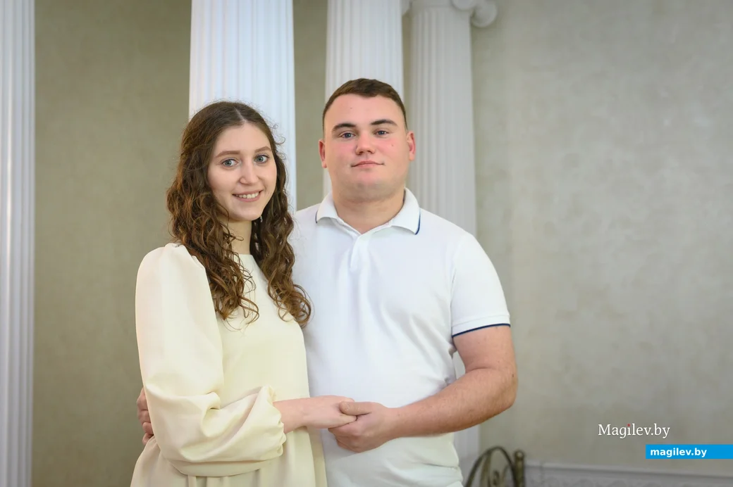 22.02.2024. Отдел ЗАГС Бобруйского горисполкома. Свадебная пара Евгений и Юлия Демиденко.