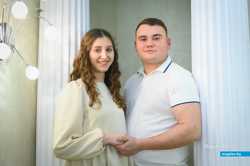 22.02.2024. Отдел ЗАГС Бобруйского горисполкома. Свадебная пара Евгений и Юлия Демиденко.