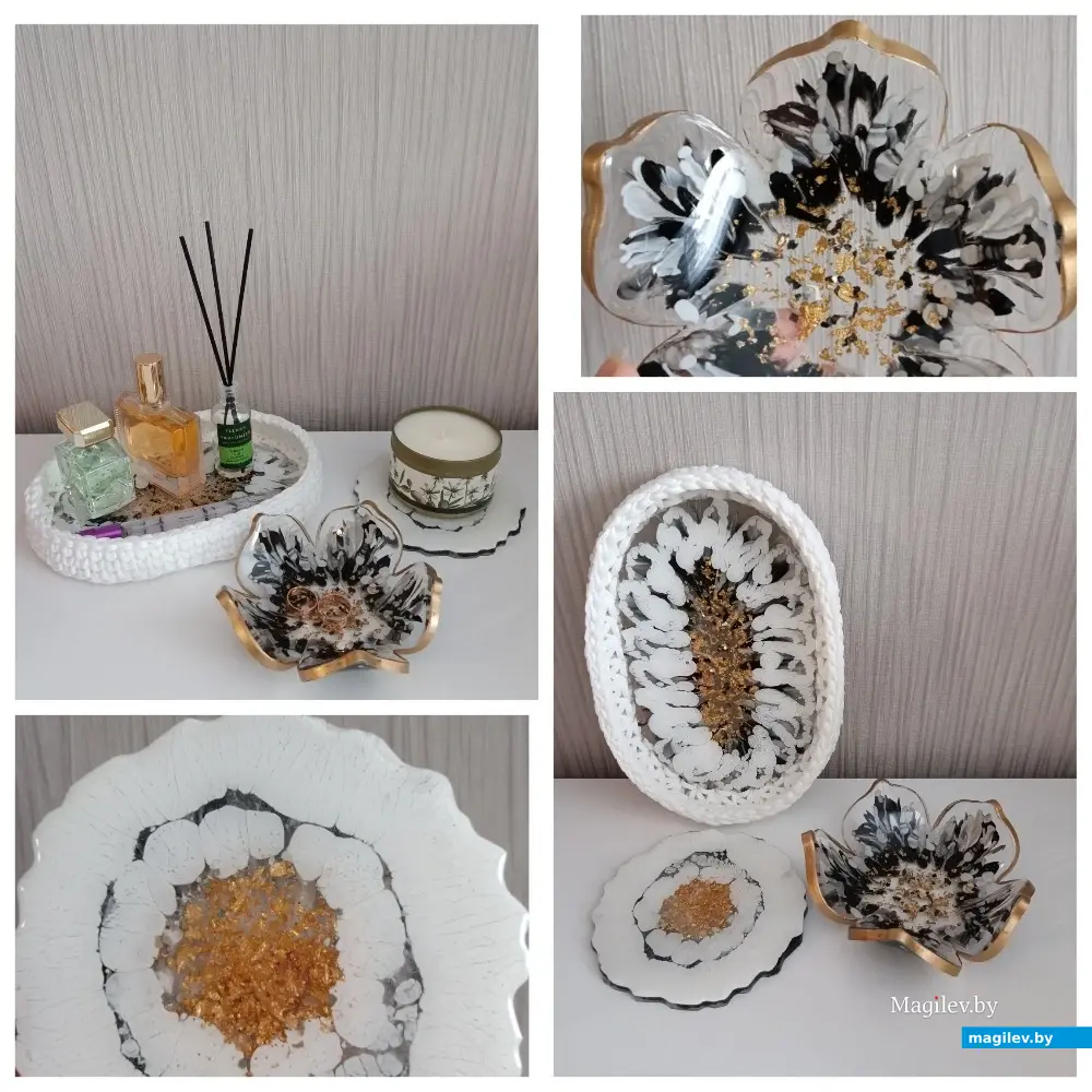 Бобруйск. Марина Бобкова изготавливает декоративные украшения из эпоксидной смолы.