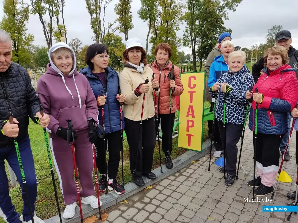 30.09.2022 г. Могилев. Во время марафона по скандинавской ходьбе