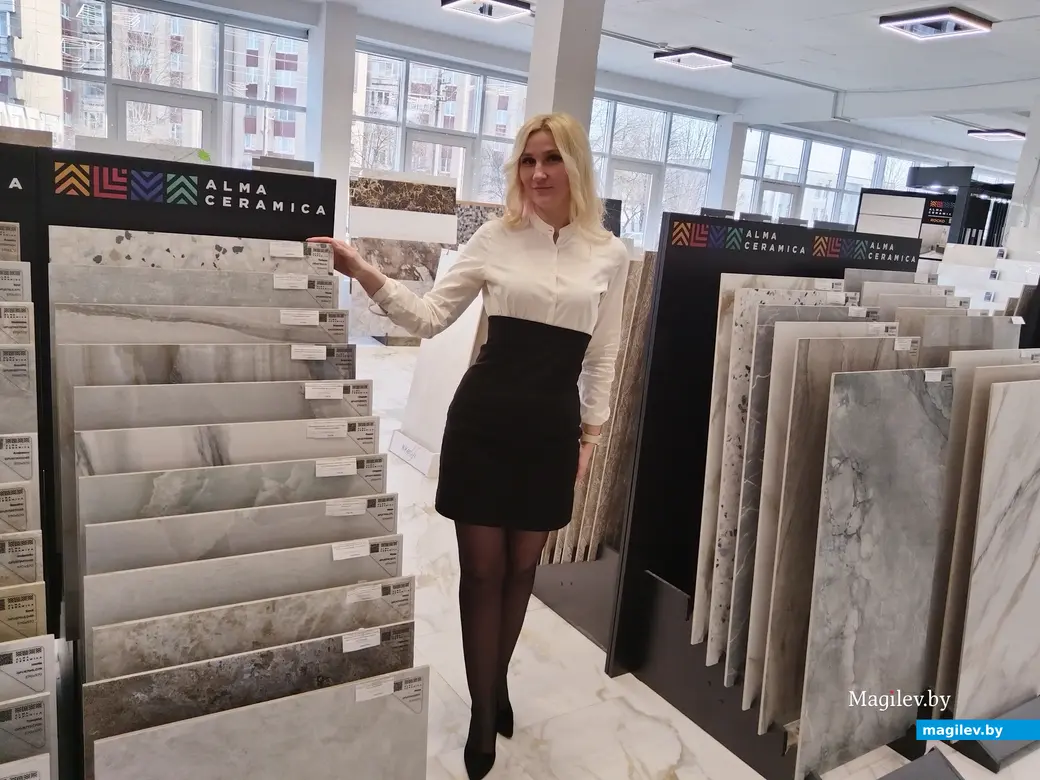 Март, 2024 г. Могилев. Салон плитки «Эвриола».