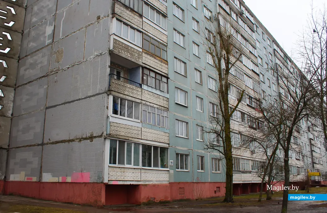 Февраль 2024 года. Могилев. Дом №29 по улице Мовчанского.