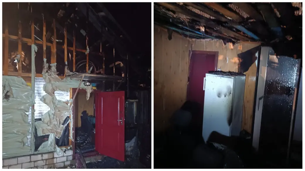 5.03.2024 г. Пожар в Черикове. Фото: Могилевское областное УМЧС