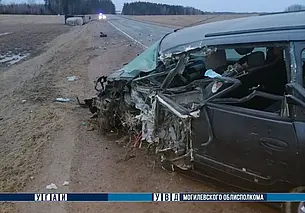 В Чаусском районе столкнулись фура и легковушка. Есть пострадавший