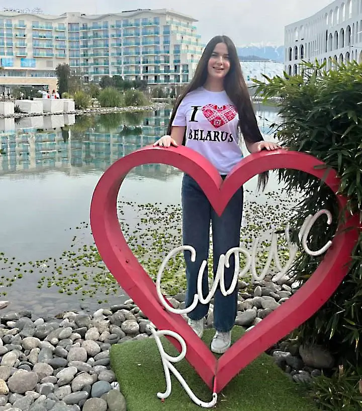 Март 2024 года. Город Сочи. Могилевчанка София Кривошеева на Всемирном фестивале молодежи.