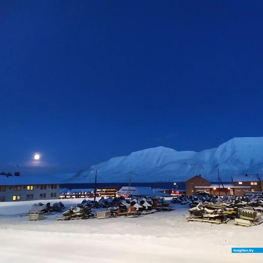 ноябрь, 2019 г. Шпицберген, Лонгйир. Синие дни.