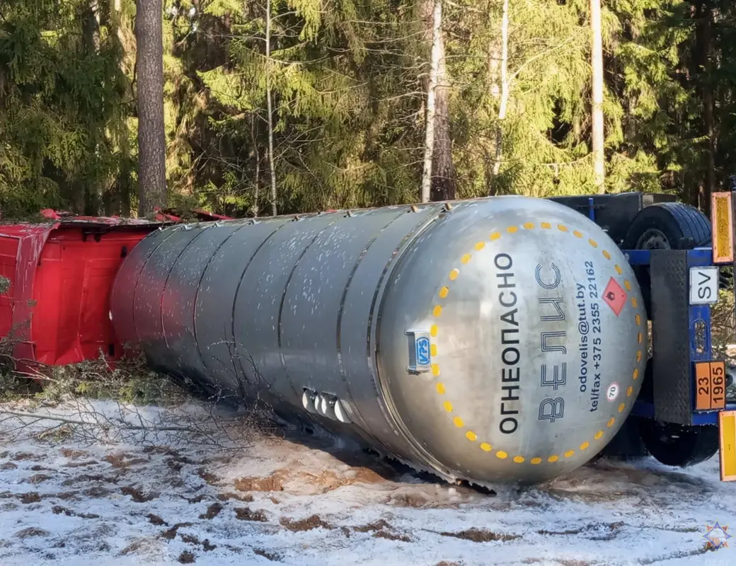 14.03.2024 г. Быховский район. Фото с места ДТП: Могилевское областное УМЧС