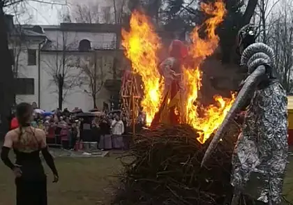 Как в Бобруйске праздновали «Масленицу». Видеофакт