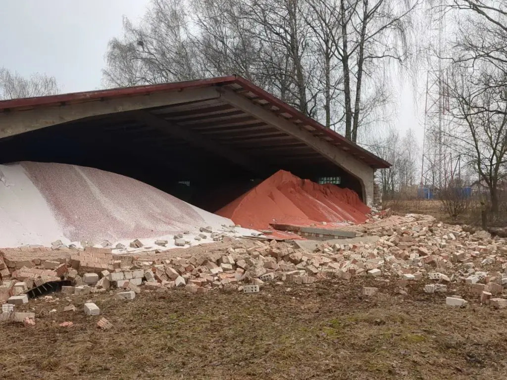 18.03.2024 г. Кличевский район, агрогородок Ореховка. Фото с места происшествия предоставлено Могилевским областным УМЧС