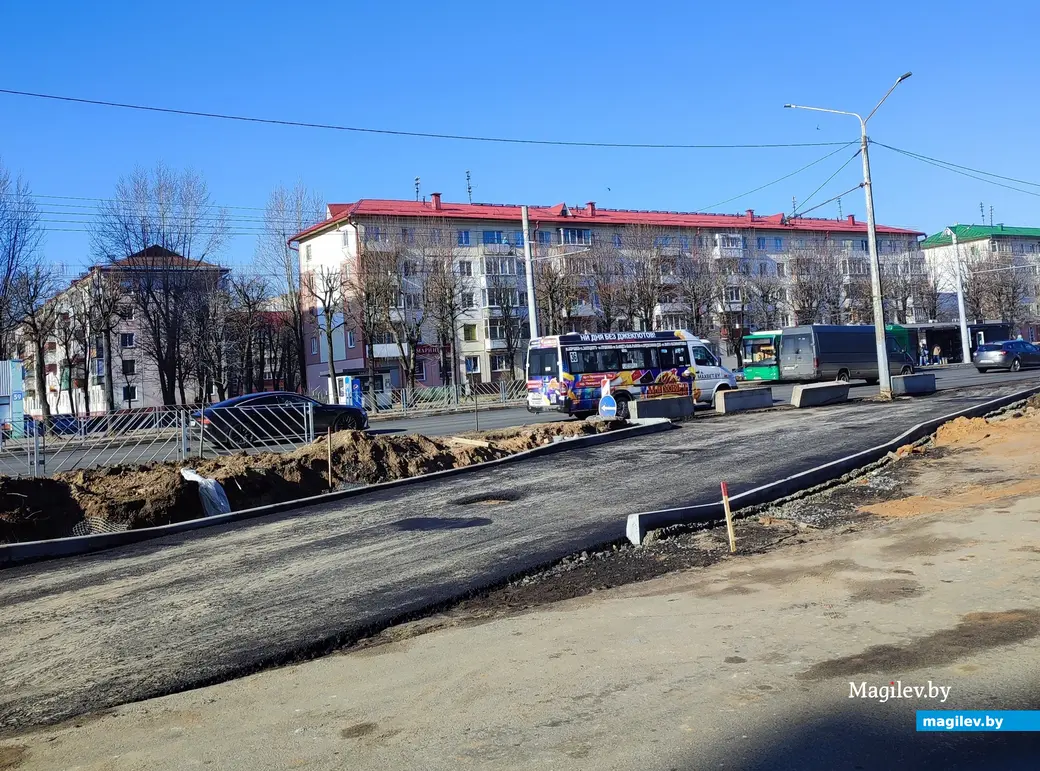 Капитальный ремонт Пушкинского проспекта продолжается в Могилеве. Фотофакт  | magilev.by