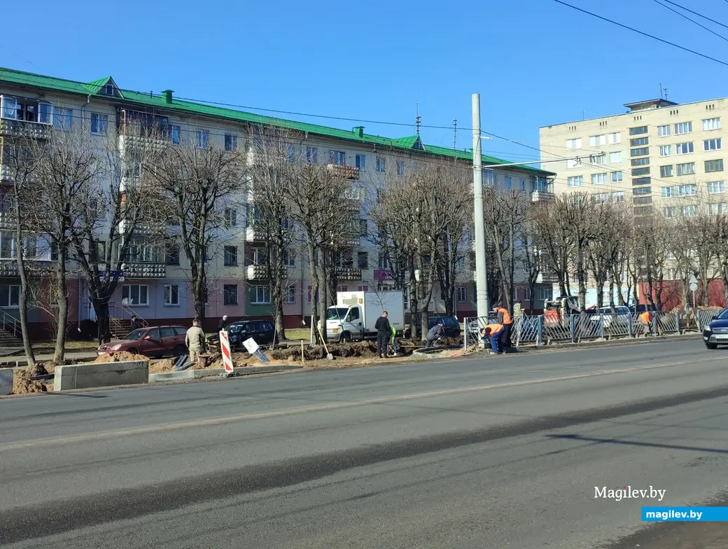 Капитальный ремонт Пушкинского проспекта продолжается в Могилеве. Фотофакт  | magilev.by