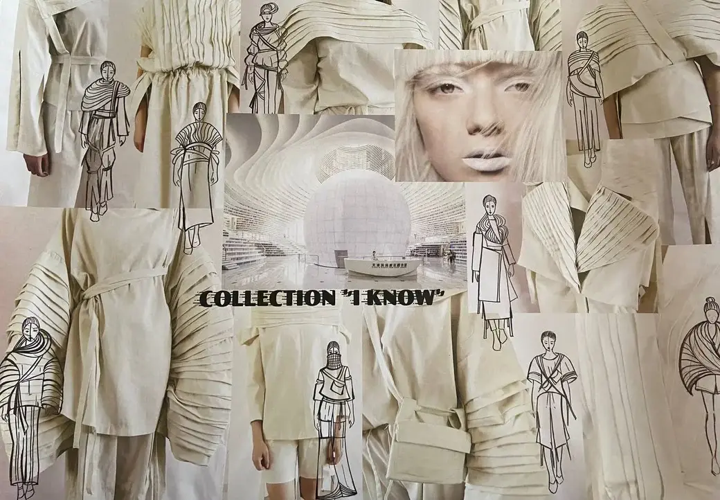 Афиша коллекции под названием «I know» («Я знаю») Виктории Курсаковой и Марины Акулич.