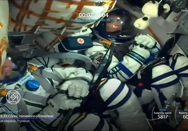 Корабль «Союз МС-25» с космонавтом из Беларуси вышел на расчетную орбиту