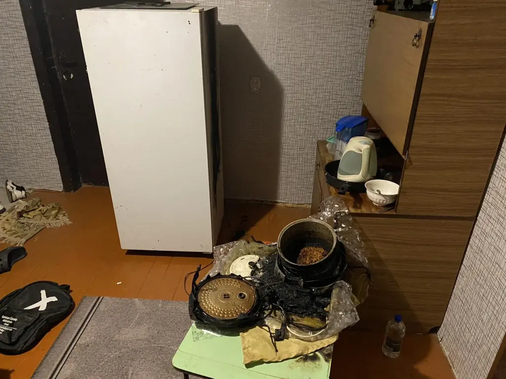 25.03.2024 г. Могилев, общежитие на ул. Космонавтов. Фото: Могилевское областное УМЧС