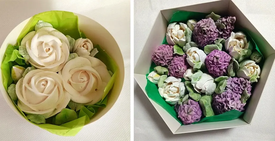 Цветочные композиции из зефира на заказ. Могилев