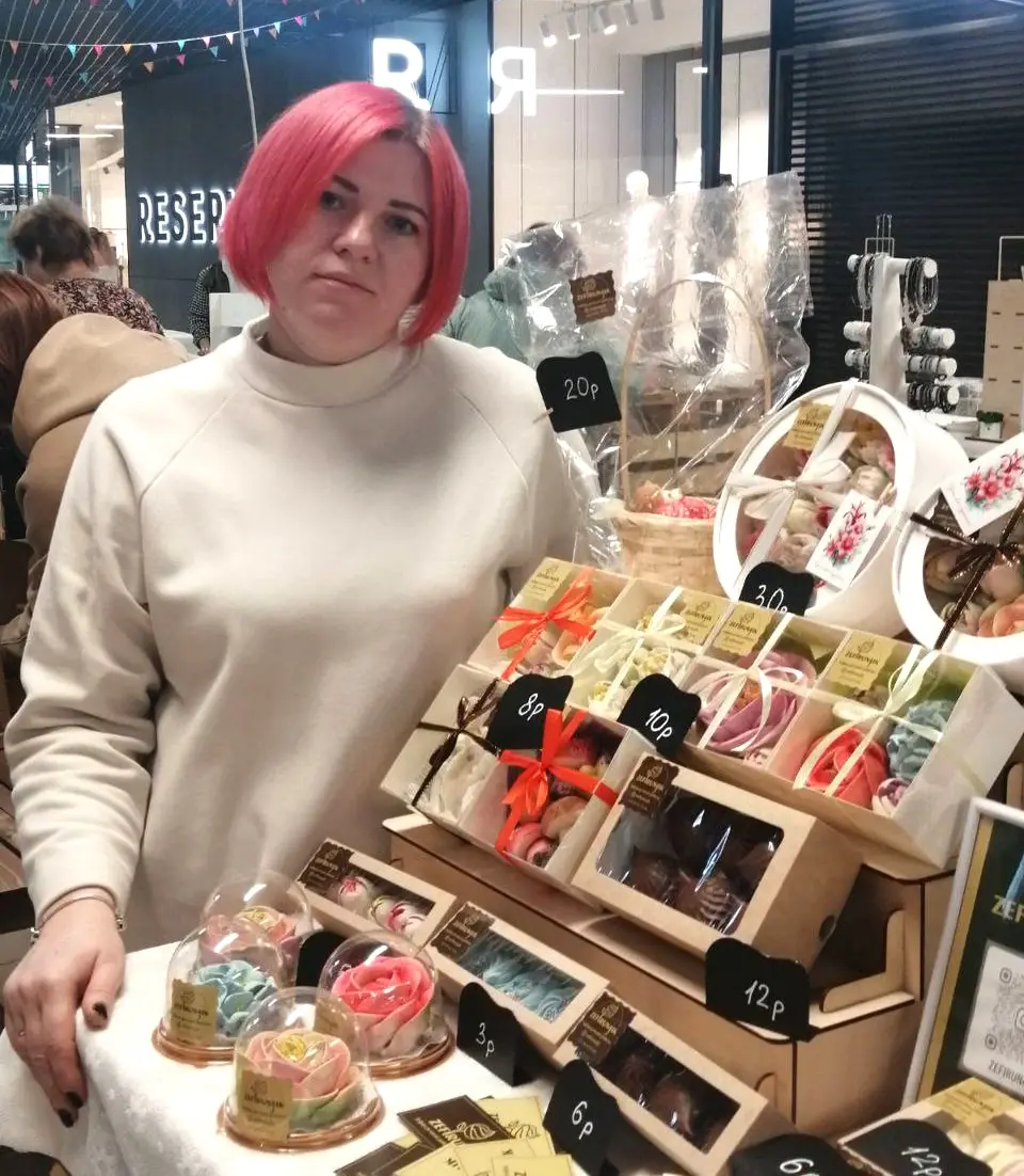 Вера Шитова на ярмарке ремесленников