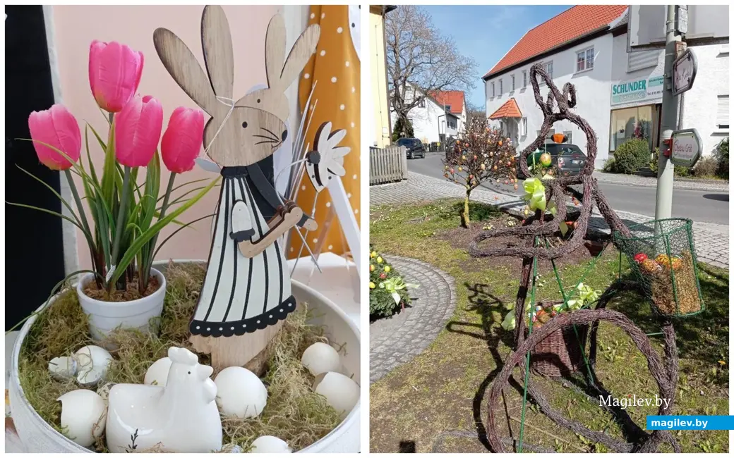 Март, 2024 г. г. Бамберг, Германия. Как готовятся к Пасхе в городе.