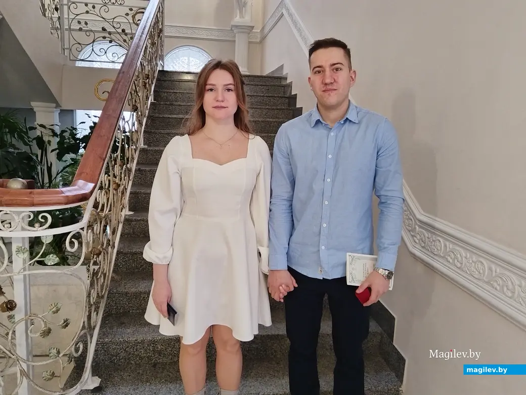 29.03.2024 г. Могилев, ЗАГС. Свадебная пара недели Андрей и Марина Зиманковы.