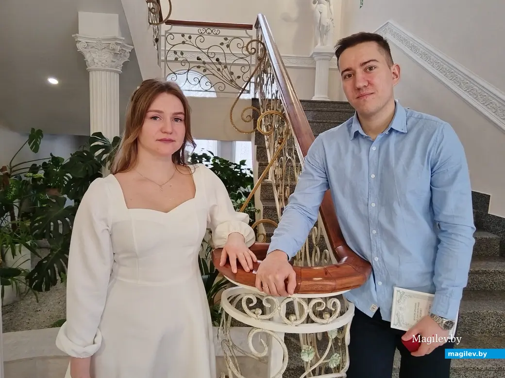 29.03.2024 г. Могилев, ЗАГС. Свадебная пара недели Андрей и Марина Зиманковы.