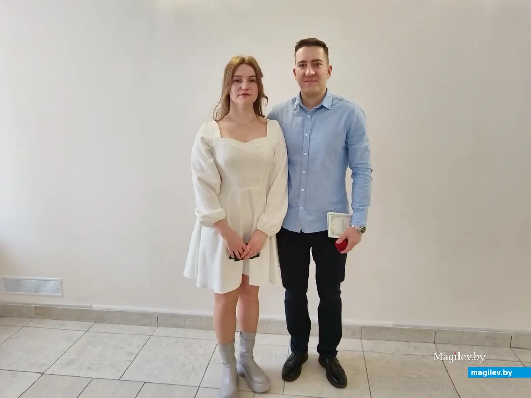 29.03.2024 г. Могилев, ЗАГС. Свадебная пара недели Андрей и Марина Зиманковы.